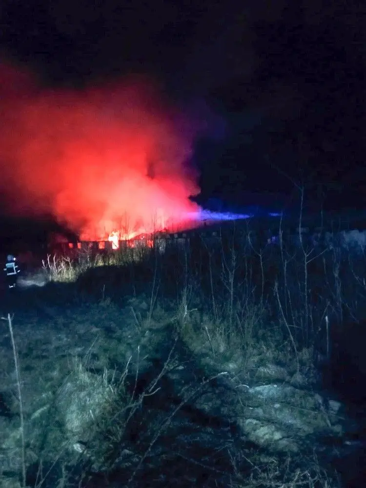 Pożar hali w Gierałtowie