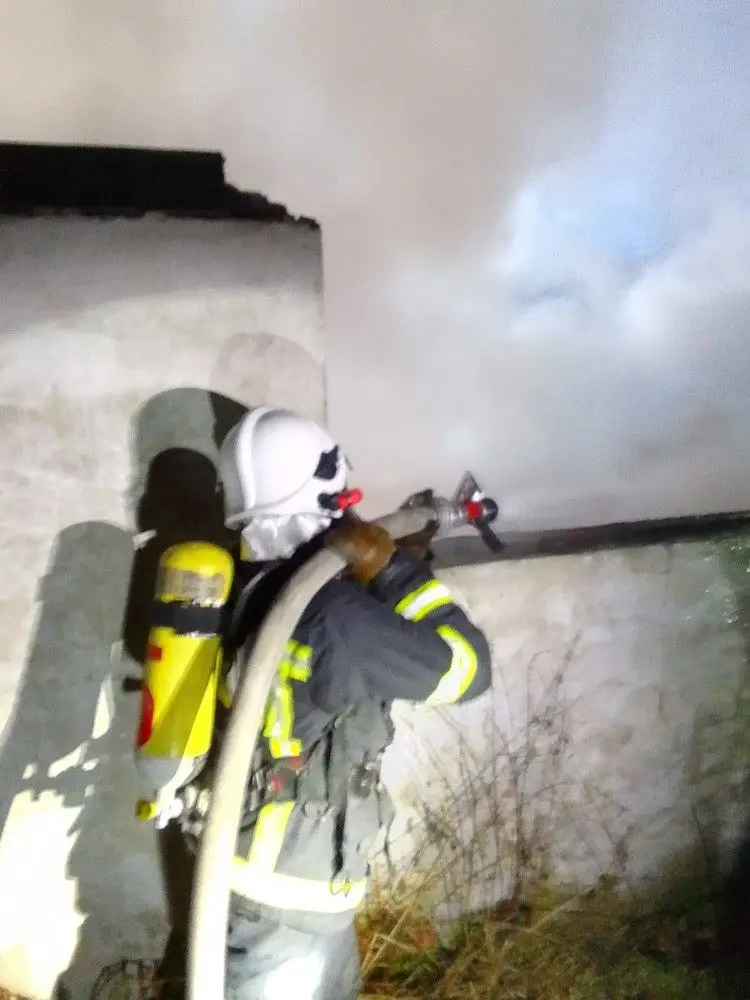 Pożar hali w Gierałtowie