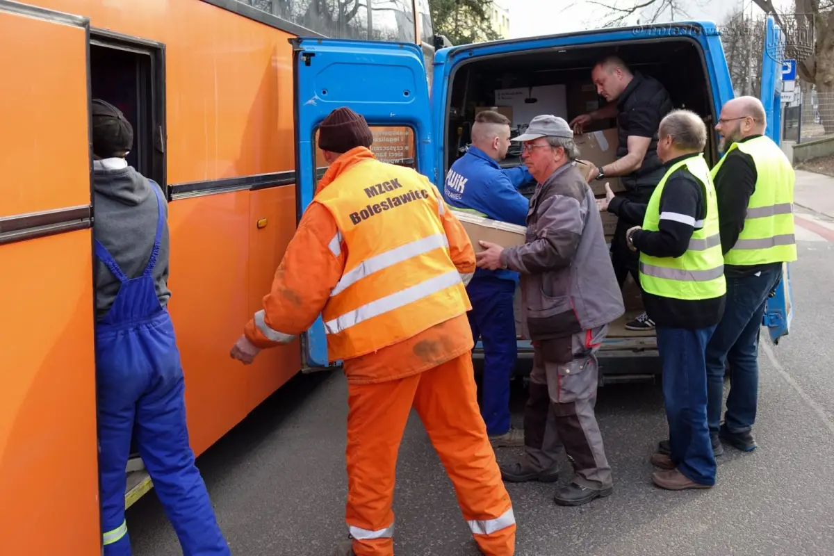 Kolejny transport darów dla Ukraińców wyjechał z Bolesławca