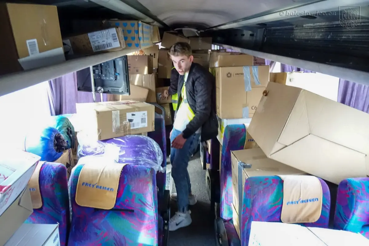 Kolejny transport darów dla Ukraińców wyjechał z Bolesławca