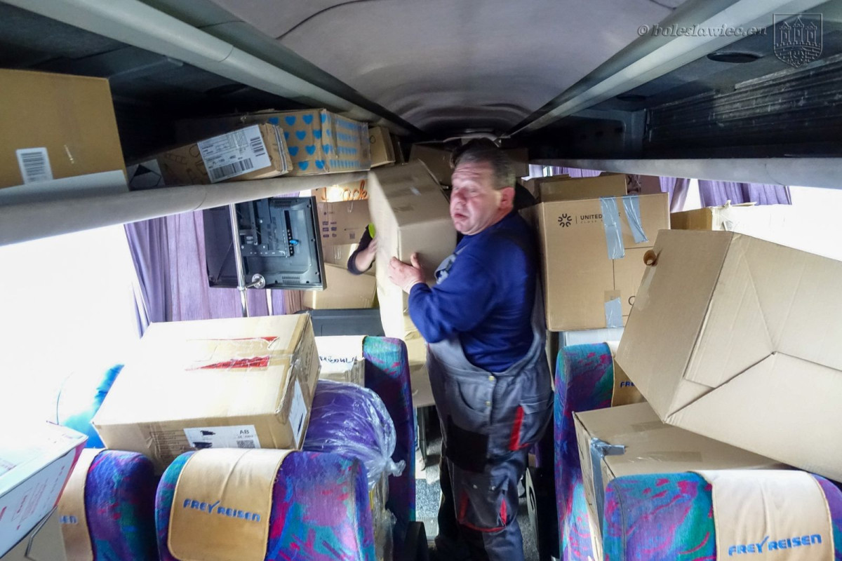 Kolejny transport darów dla Ukraińców wyjechał z Bolesławca