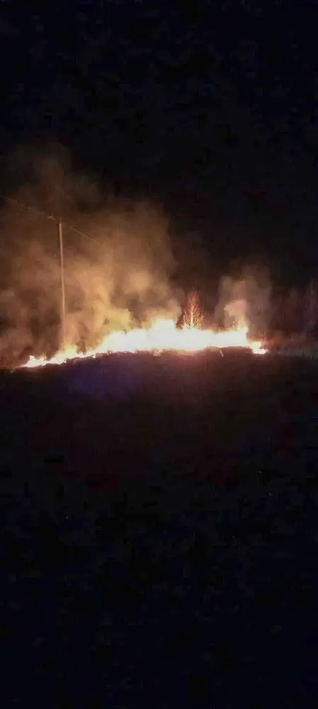Akcja straży pożarnej w miejscowości Szczytnica