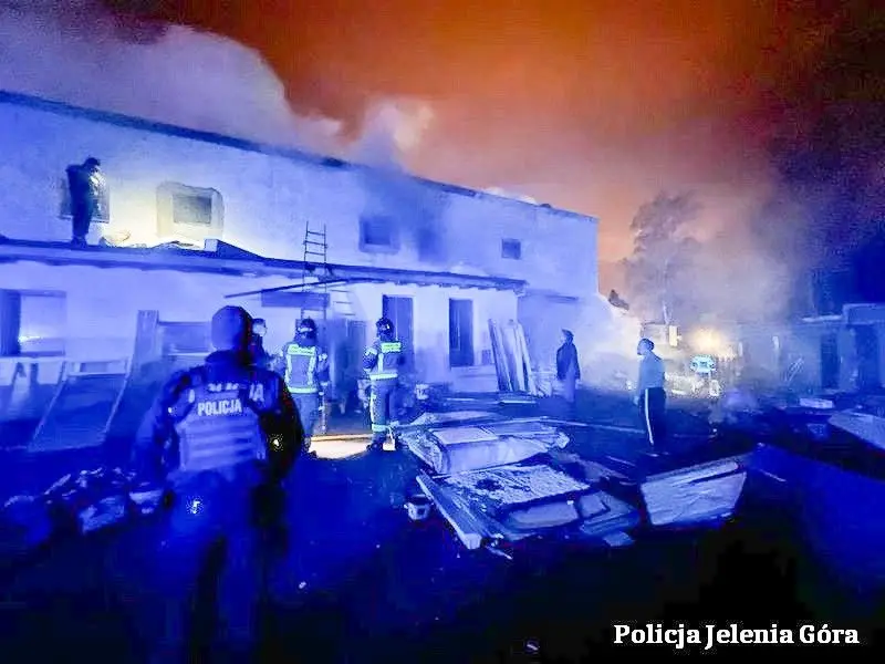 Pożar w Jeleniej Górze