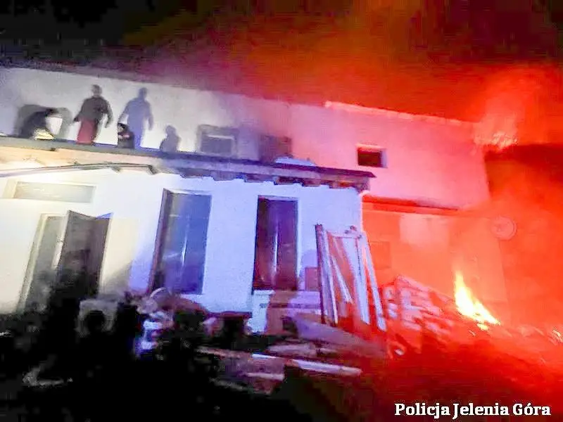 Fire in Jelenia Góra