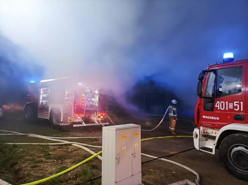 Pożar w Tomaszowie Bolesławieckim