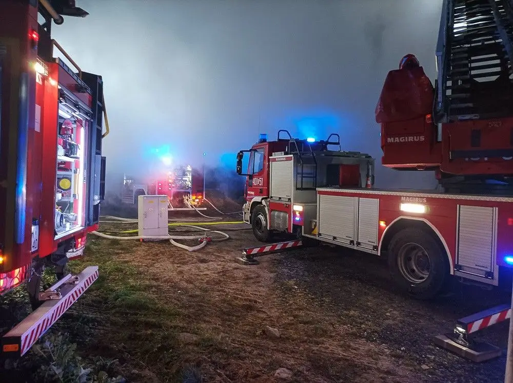 Pożar w Tomaszowie Bolesławieckim