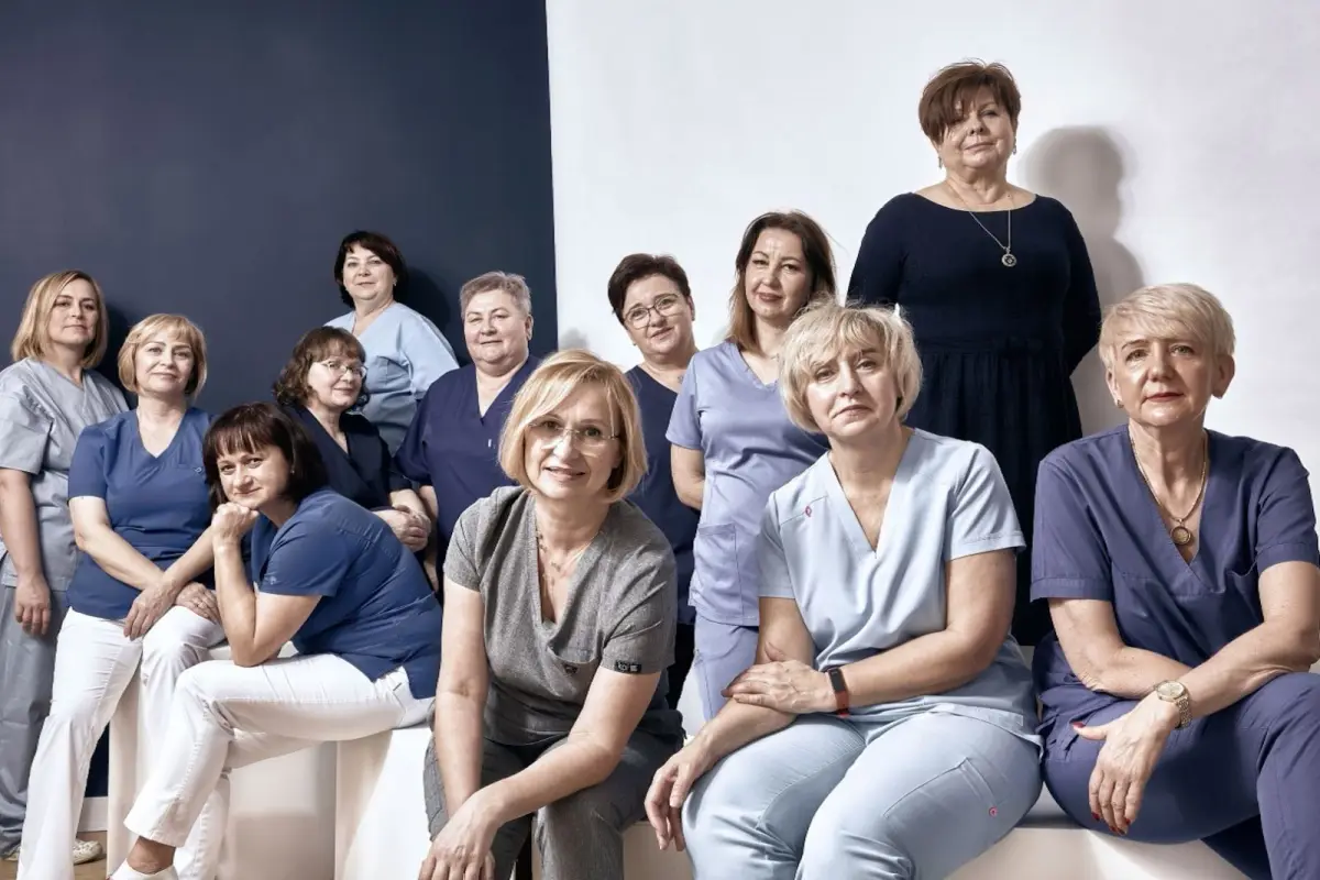 Pracownicy szpitala św. Łukasza w Bolesławcu