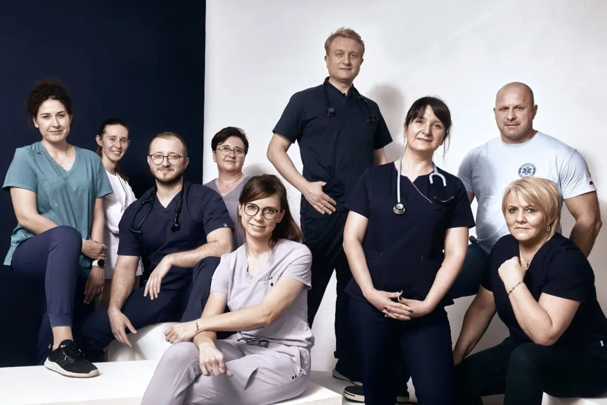 Pracownicy szpitala św. Łukasza w Bolesławcu