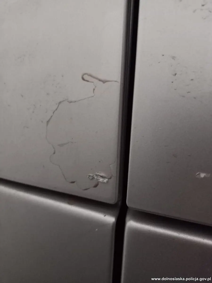 Пошкоджений поліцейський автомобіль