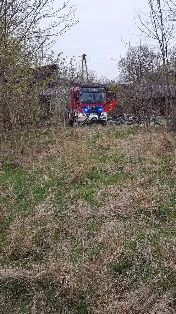 Akcja straży pożarnej w miejscowości Osła
