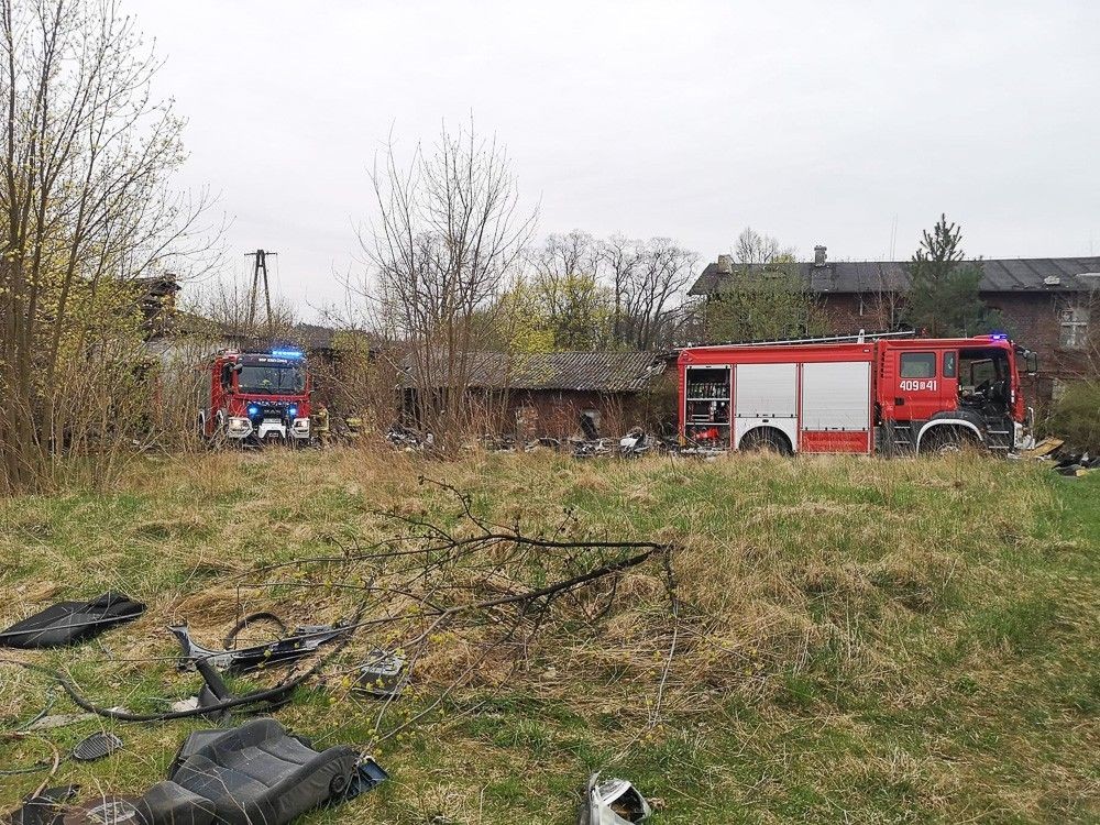 Akcja straży pożarnej w miejscowości Osła