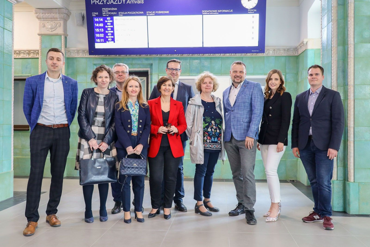 Przedstawiciele: inwestora PKP SA, firmy Lidner oraz firmy Sigma