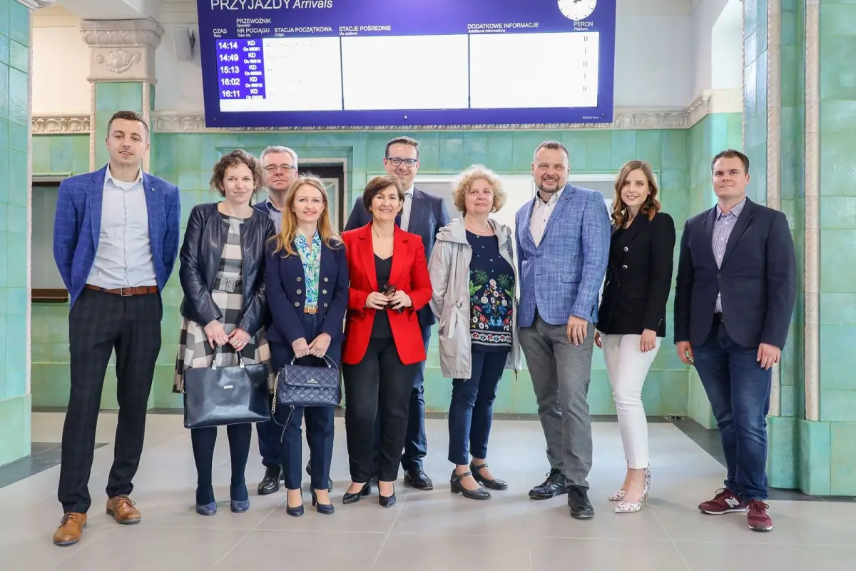 Przedstawiciele: inwestora PKP SA, firmy Lidner oraz firmy Sigma