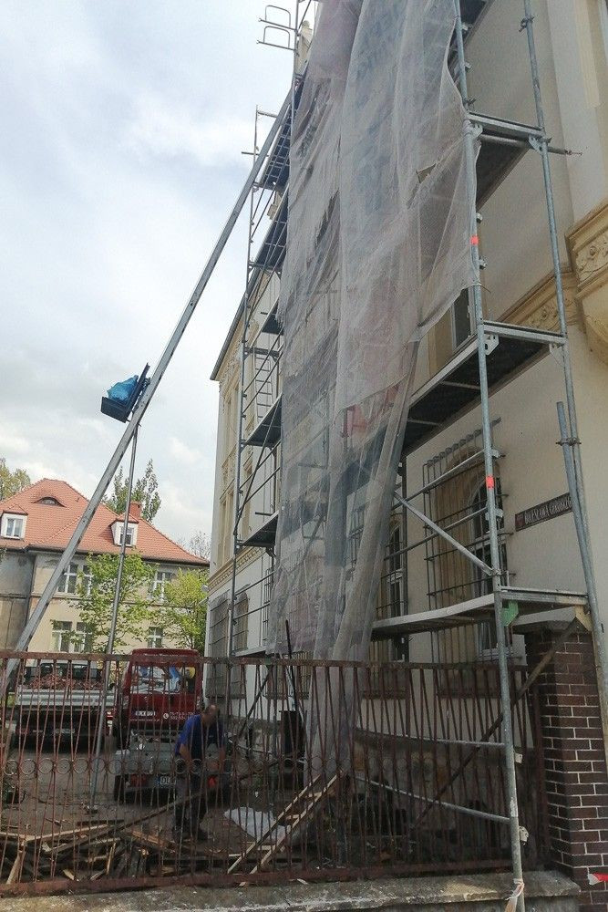 Remont przy ulicy Kaszubskiej w Bolesławcu