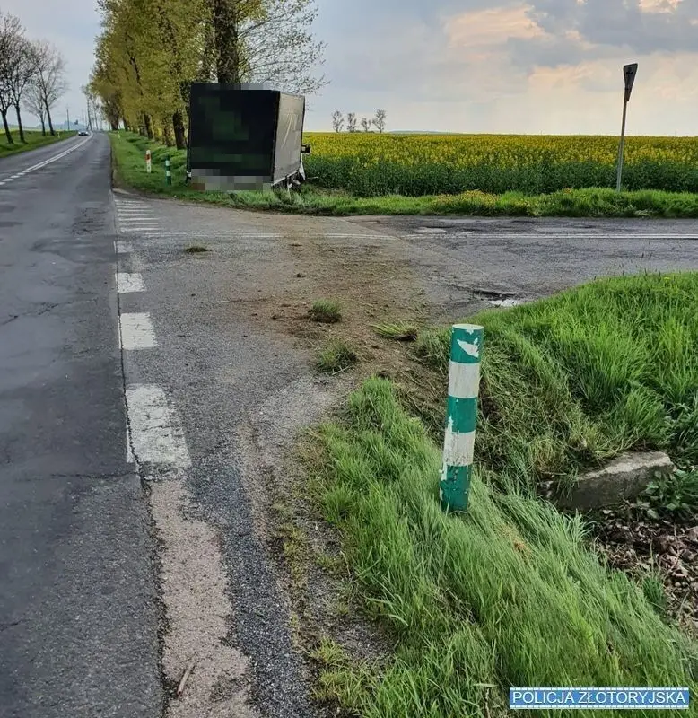 Kolizja w powiecie złotoryjskim
