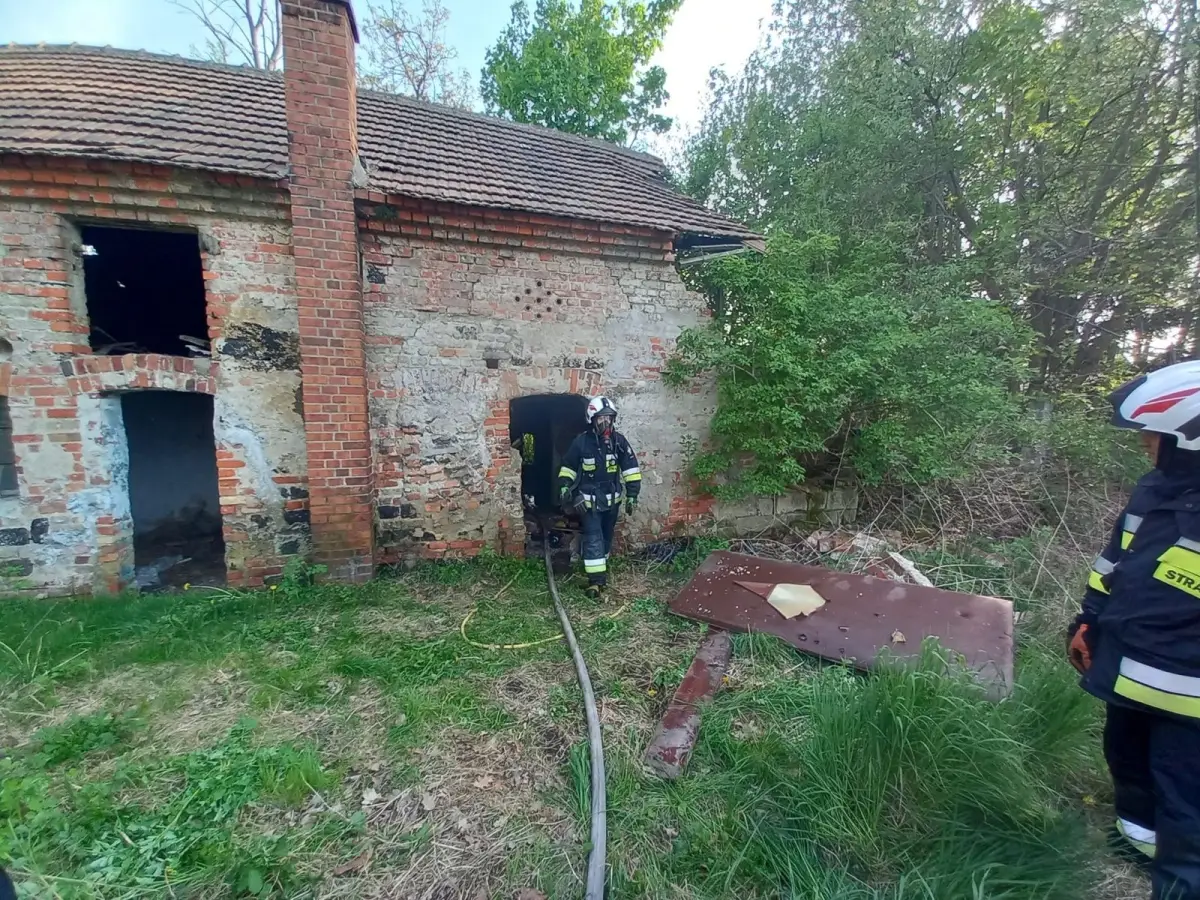 Pożar w Gromadce