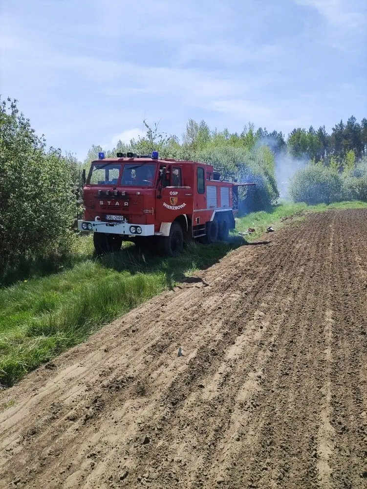 Pożar w gminie Gromadka