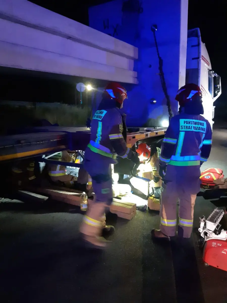 Emergency services operation in Tomaszów Bolesławiecki