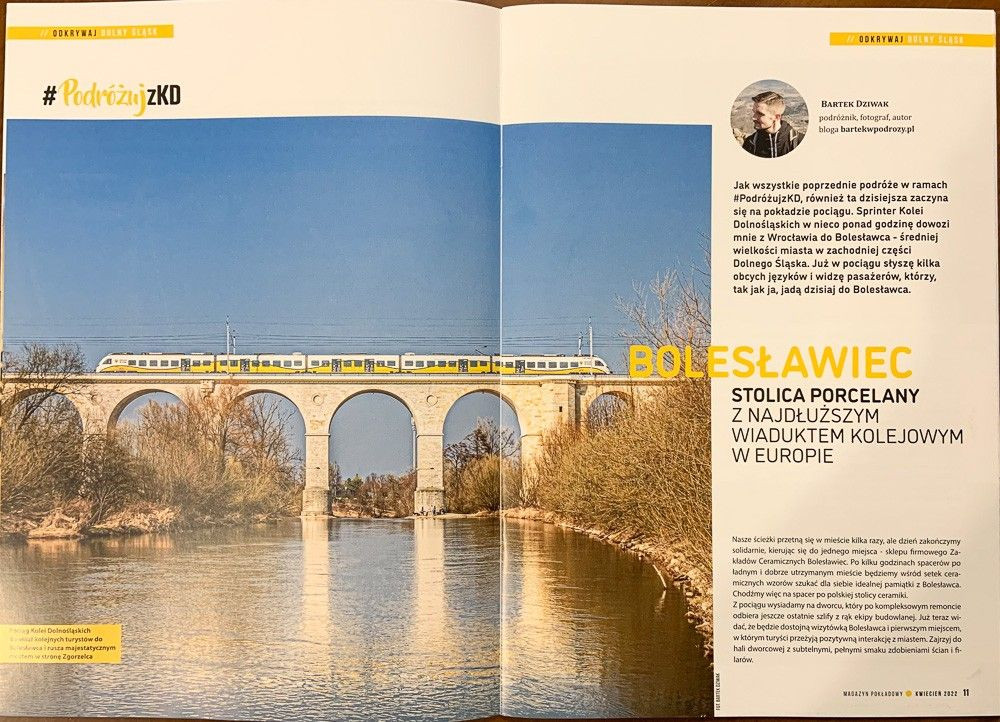 „Magazyn Pokładowy” Kolei Dolnośląskich i artykuł z błędem