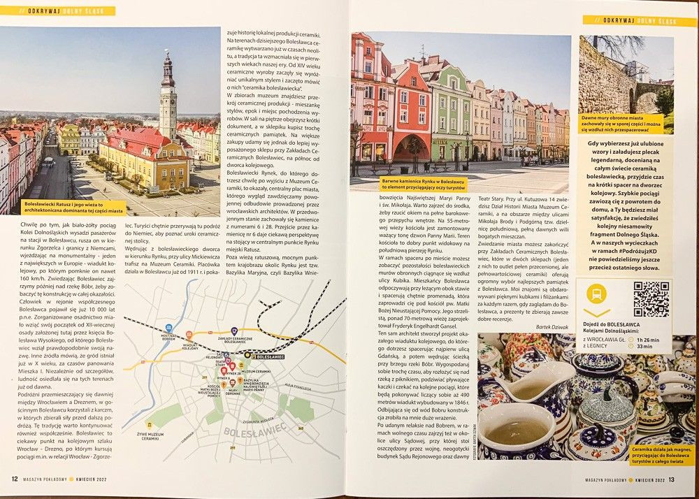 „Magazyn Pokładowy” Kolei Dolnośląskich i artykuł z błędem