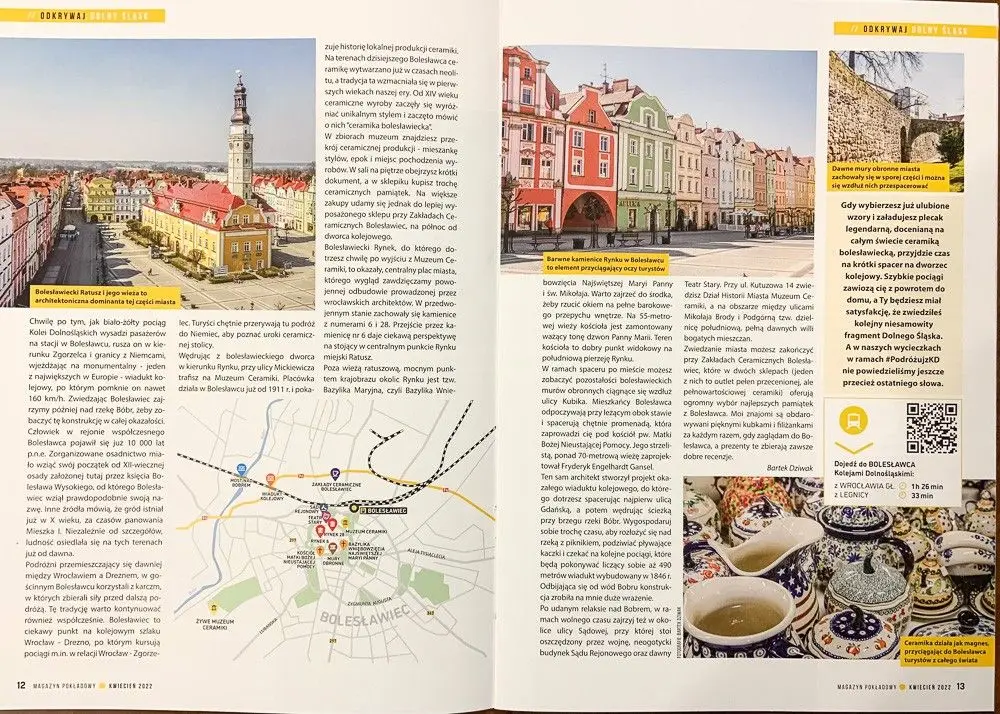 „Magazyn Pokładowy” Kolei Dolnośląskich i artykuł z błędem