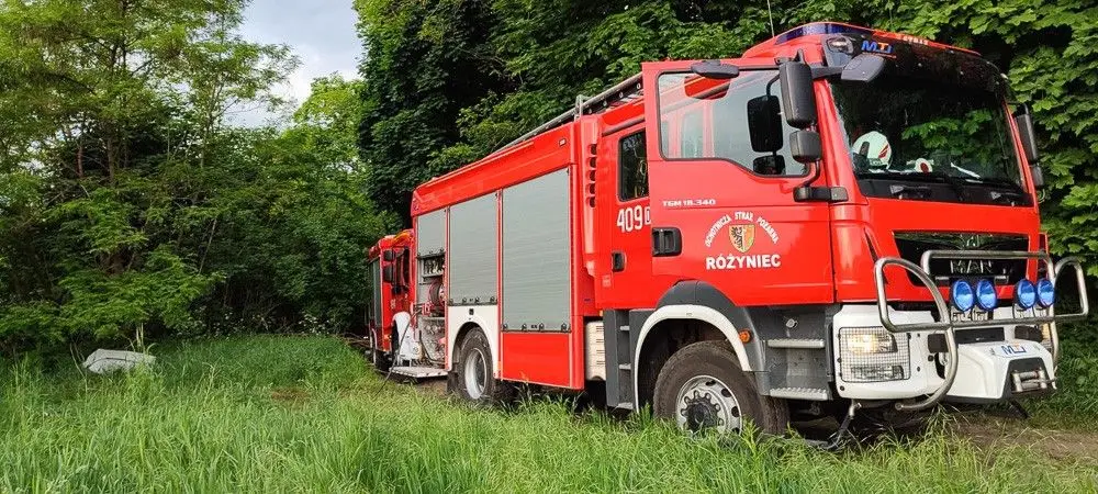 Akcja straży pożarnej w gminie Gromadka
