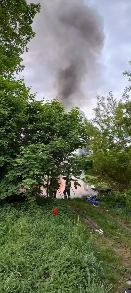 Akcja straży pożarnej w gminie Gromadka