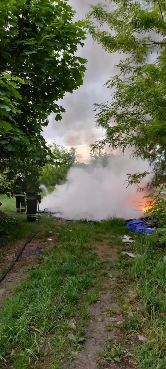 Akcja straży pożarnej w gminie Gromadka