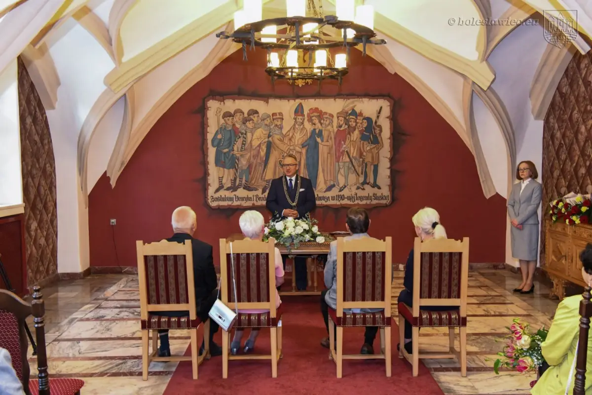 Złote gody państwa Izdebskich i Zmaczyńskich