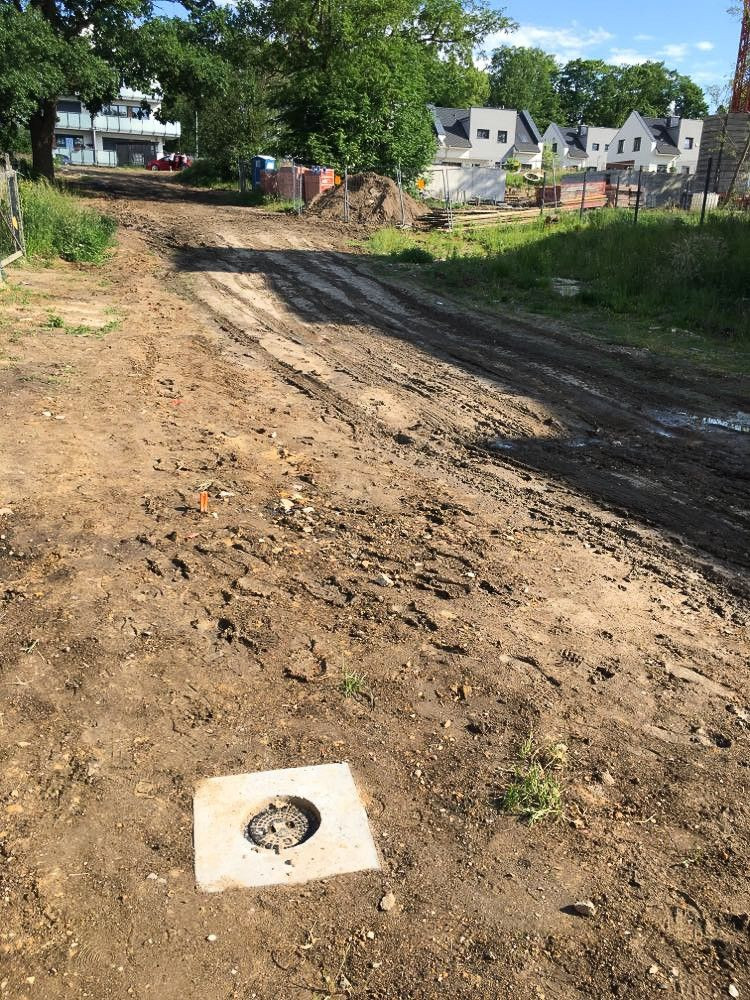 Droga przy ulicy Reymonta w Bolesławcu