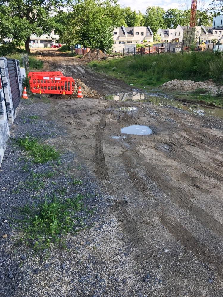 Droga przy ulicy Reymonta w Bolesławcu