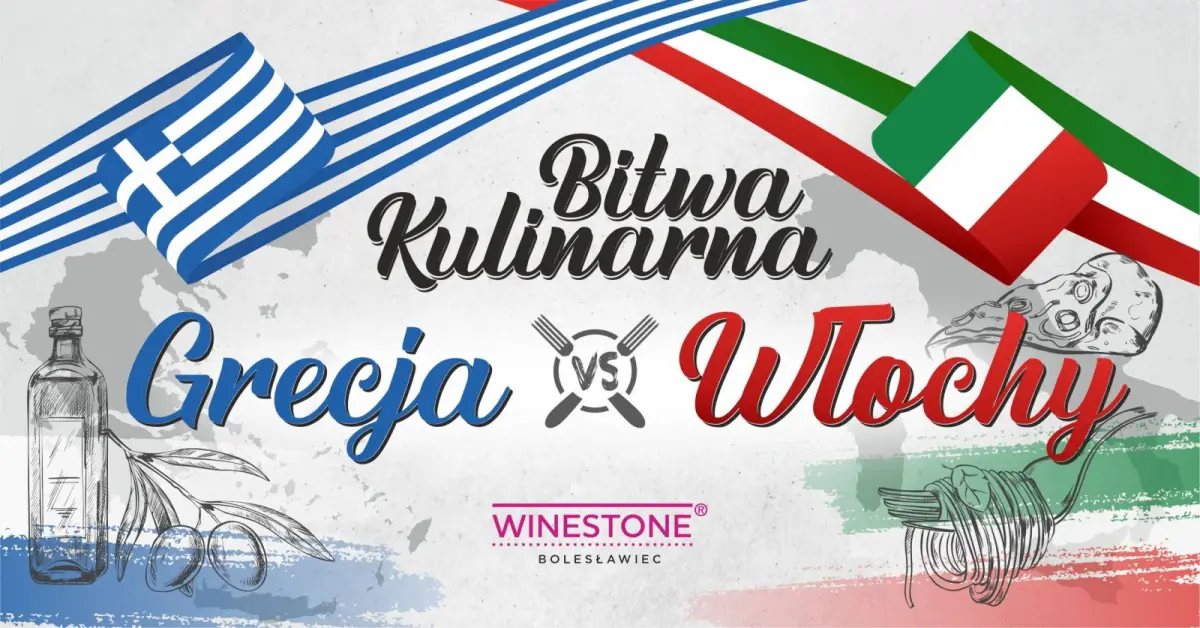 Baner bitwa na widelce Grecja i Włochy