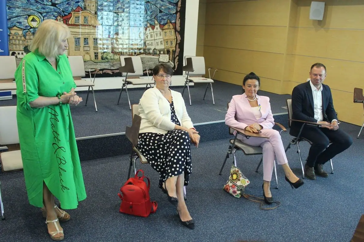 Od lewej: Zofia Czernow, Joanna Jaśkowiak, prof. Alicja Chybicka i Piotr Borys