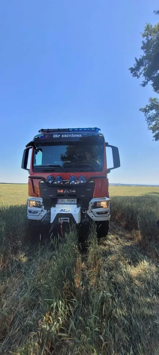 Akcja straży pożarnej w Szczytnicy