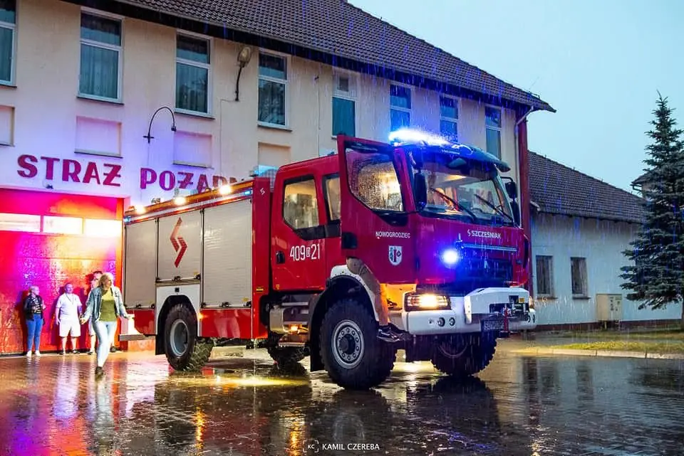 Powitanie nowego wozu OSP Nowogrodziec