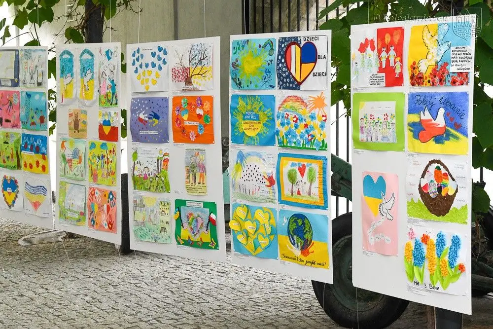 Bolesławieckie przedszkolaki przygotowały wystawę dla dzieci z Ukrainy