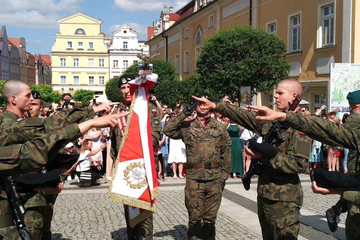 Uroczysta przysięga żołnierzy Dobrowolnej Zasadniczej Służby Wojskowej