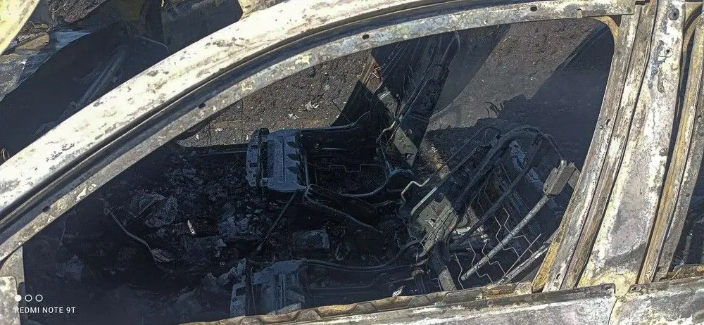 Pożar auta na A4