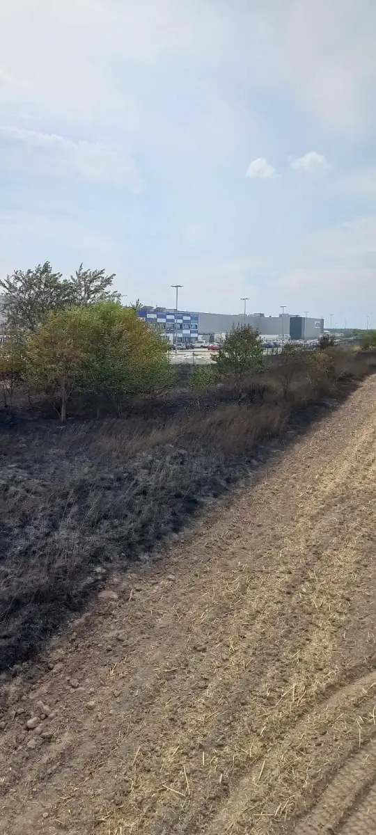 Pożar na strefie