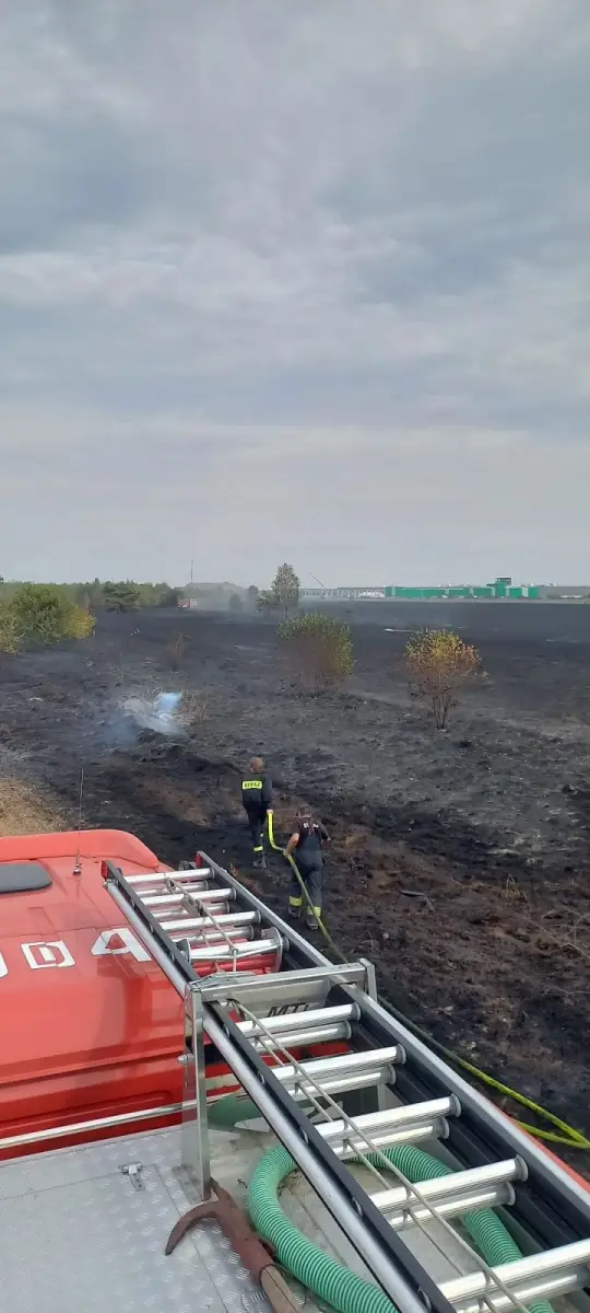 Pożar na strefie