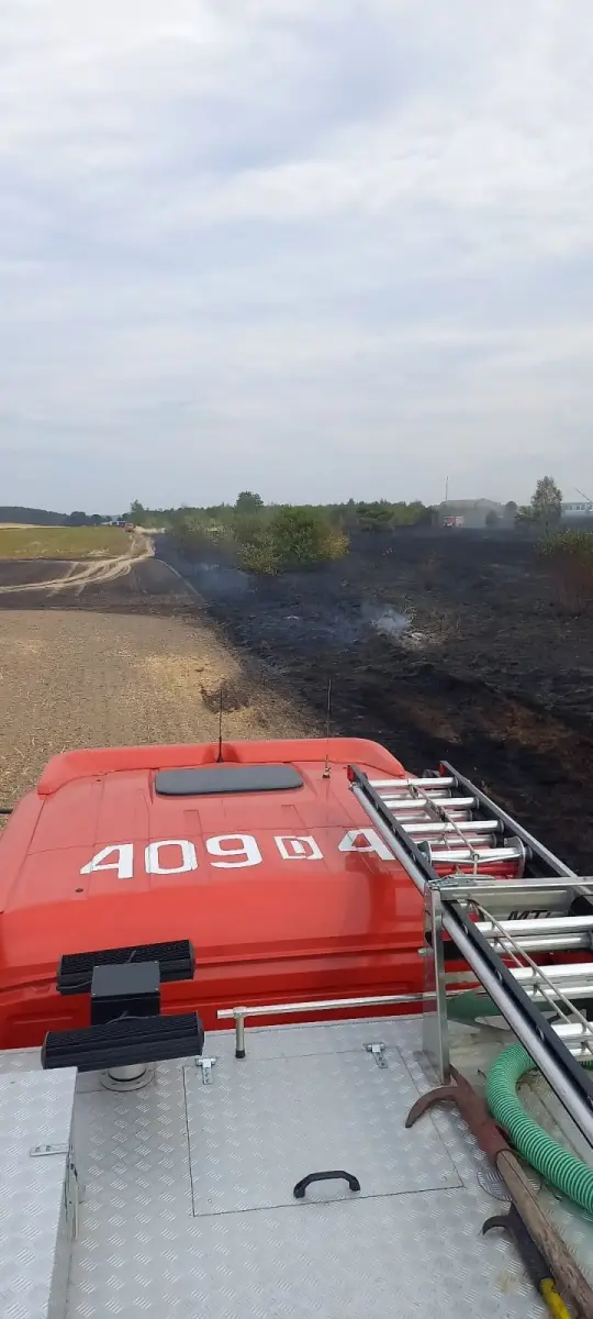 Pożar na strefie