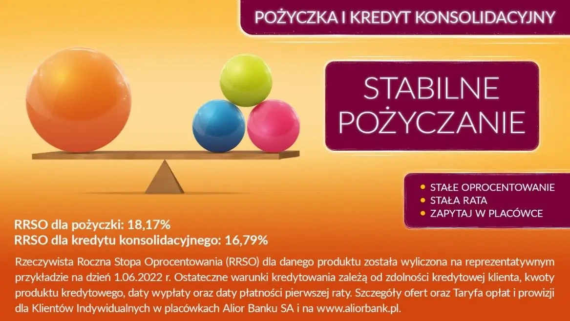 Stabilne pożyczanie - pożyczka i kredyt konsolidacyjny