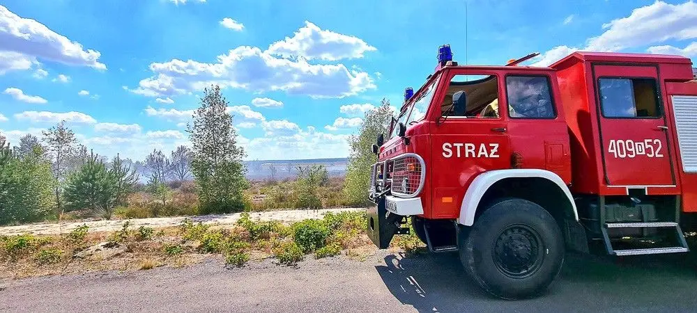 Pożar na poligonie