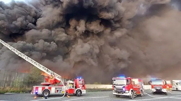 Pożar w Osłej