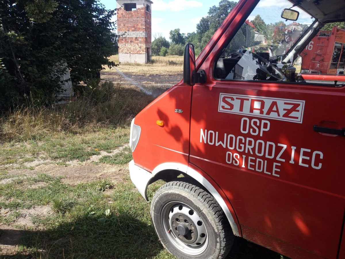 Akcja straży pożarnej w miejscowości Parzyce