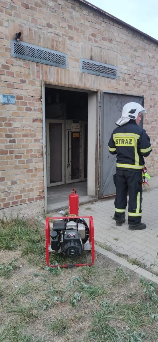Akcja straży pożarnej przy Lubańskiej w Nowogrodźcu