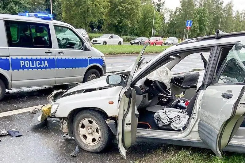 Kolizja w Jeleniej Górze