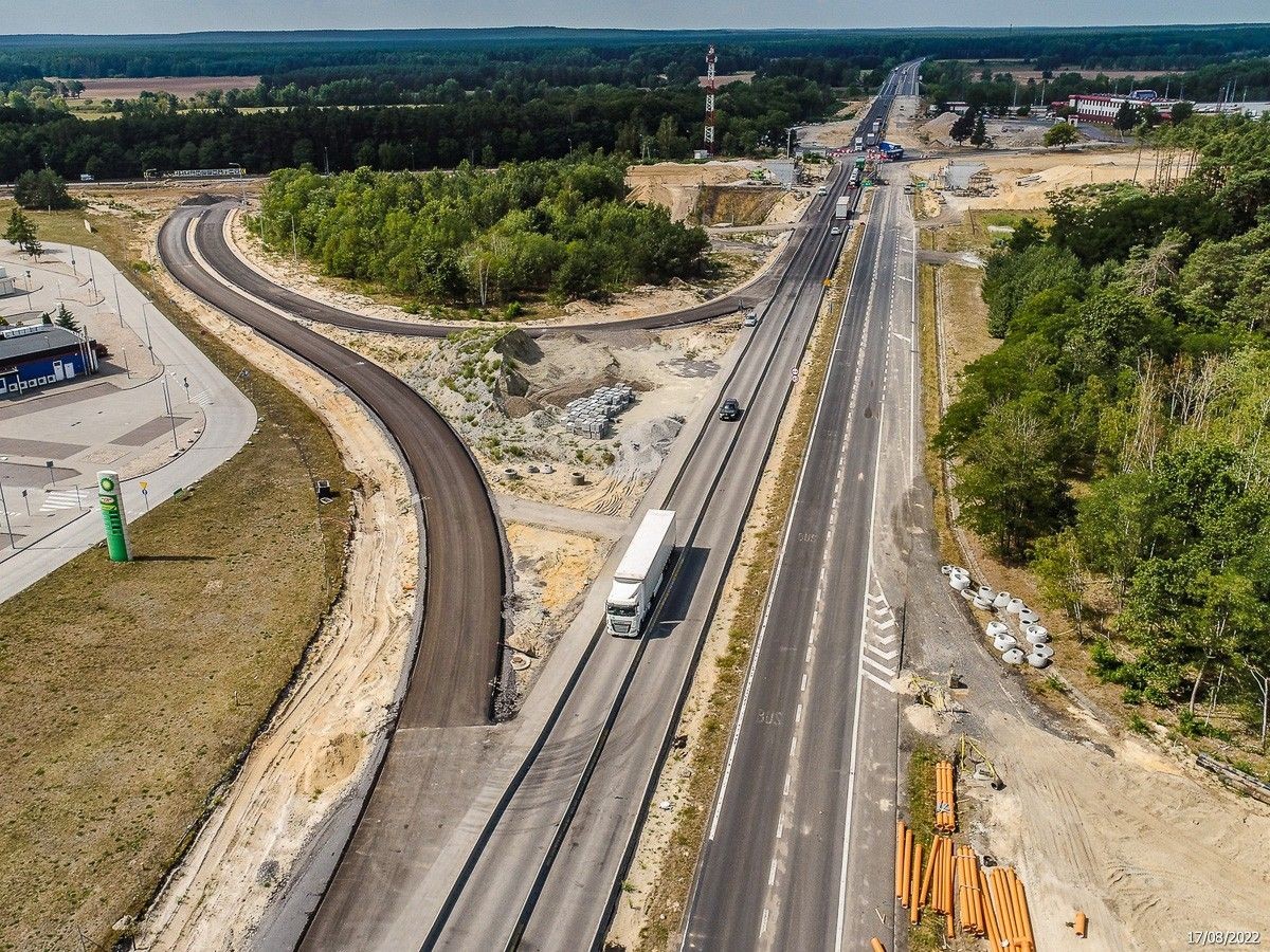 Budowa A18 (zdjęcia z sierpnia 2022 r.)