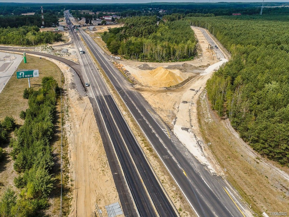 Budowa A18 (zdjęcia z sierpnia 2022 r.)