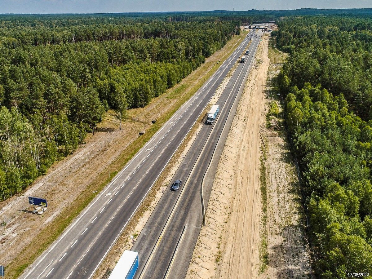 Budowa A18 (zdjęcia z sierpnia 2022 r.)